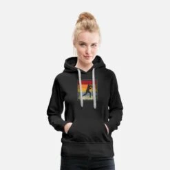 'Baseball Retro' Frauen Premium Hoodie | Spreadshirt
