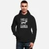 'Deutsch Drahthaar Jäger Spruch Hund Flinte' Unisex Bio Hoodie | Spreadshirt