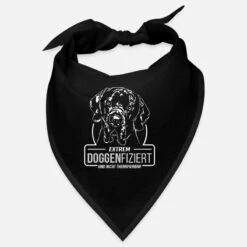 'DOGGENFIZIERT Deutsche Dogge Hundespruch Wilsigns' Bandana | Spreadshirt -Stedman Geschaft doggenfiziert deutsche dogge hundespruch wilsigns bandana 2