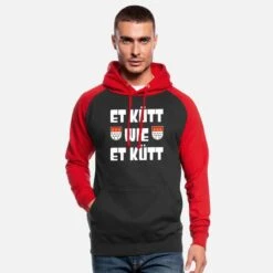 'Et Kütt Wie Et Kütt' Unisex Baseball Hoodie | Spreadshirt