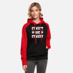 'Et Kütt Wie Et Kütt' Unisex Baseball Hoodie | Spreadshirt -Stedman Geschaft et kuett wie et kuett unisex baseball hoodie 4