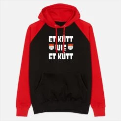 'Et Kütt Wie Et Kütt' Unisex Baseball Hoodie | Spreadshirt -Stedman Geschaft et kuett wie et kuett unisex baseball hoodie 6