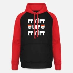 'Et Kütt Wie Et Kütt' Unisex Baseball Hoodie | Spreadshirt -Stedman Geschaft et kuett wie et kuett unisex baseball hoodie 8