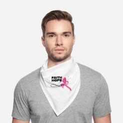 'Faith Hope Love Brustkrebs Frauen Schleife' Bandana | Spreadshirt