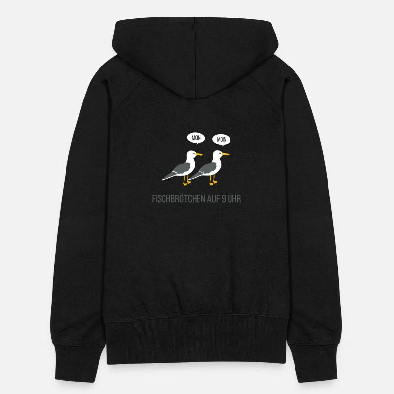 'Fischbrötchen Meer Küste Norden Heimat' Frauen Premium Kapuzenjacke | Spreadshirt 6 'Fischbrötchen Meer Küste Norden Heimat' Frauen Premium Kapuzenjacke | Spreadshirt – Bild 6