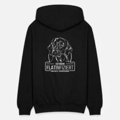 'FLATINFIZIERT Flat Coated Retriever Hunde Wilsigns' Unisex Kapuzenjacke | Spreadshirt