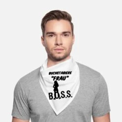 'Frau Spruch Geschenk' Bandana | Spreadshirt