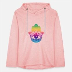 'Glückssymbol Hand Der Fatima Hippie-Farben' Unisex Kapuzen-Sweatshirt | Spreadshirt -Stedman Geschaft glueckssymbol hand der fatima hippie farben unisex kapuzen sweatshirt 6
