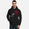 'Graffiti Herz Street Art Ratte' Unisex Bio Hoodie | Spreadshirt