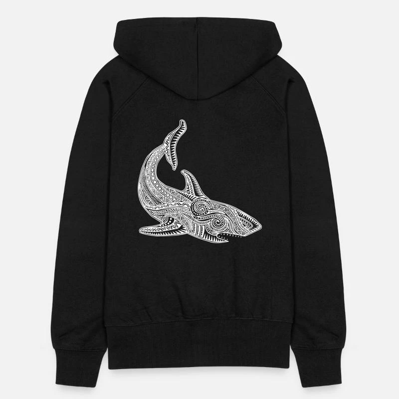 'Hai' Frauen Premium Kapuzenjacke | Spreadshirt 6 'Hai' Frauen Premium Kapuzenjacke | Spreadshirt – Bild 6