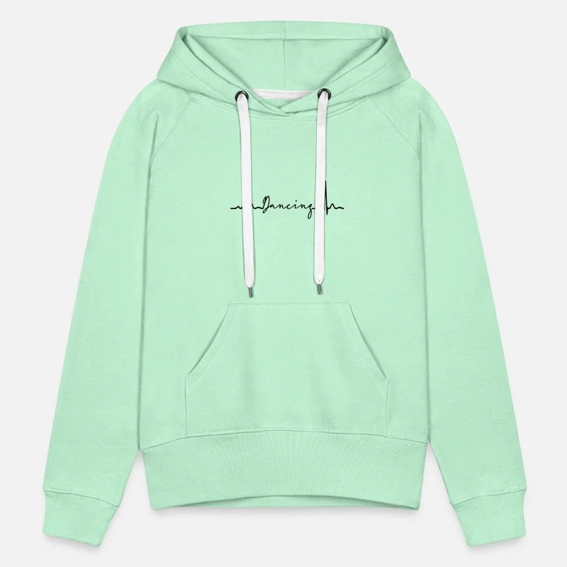 'Heartbeat Dancing Herzschlag Tänzer Tanzen EKG' Frauen Premium Hoodie | Spreadshirt 7 'Heartbeat Dancing Herzschlag Tänzer Tanzen EKG' Frauen Premium Hoodie | Spreadshirt – Bild 7