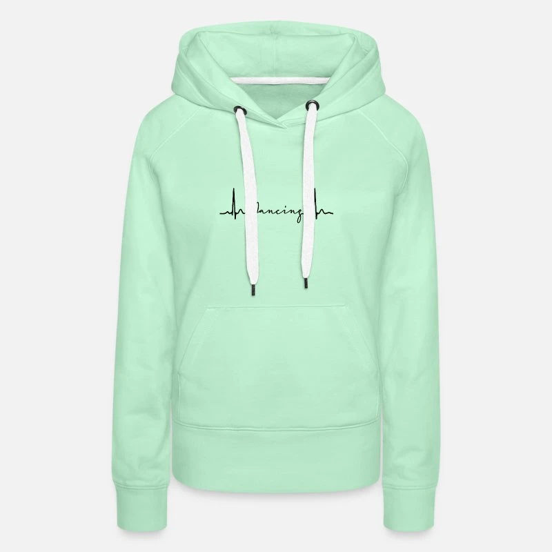 'Heartbeat Dancing Herzschlag Tänzer Tanzen EKG' Frauen Premium Hoodie | Spreadshirt 9 'Heartbeat Dancing Herzschlag Tänzer Tanzen EKG' Frauen Premium Hoodie | Spreadshirt – Bild 9
