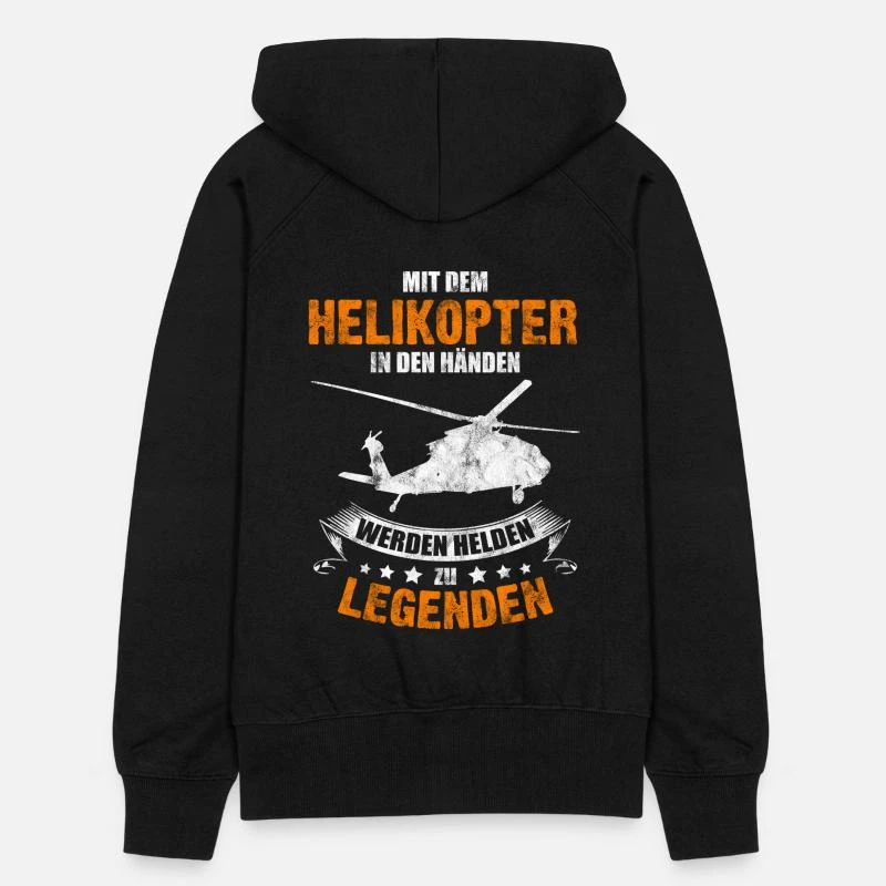 'Helikopter Held Legende Vater Papa Geschenk' Frauen Premium Kapuzenjacke | Spreadshirt 6 'Helikopter Held Legende Vater Papa Geschenk' Frauen Premium Kapuzenjacke | Spreadshirt – Bild 6