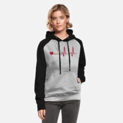 'Herz Und EKG, Herzschlag' Unisex Baseball Hoodie | Spreadshirt 13 'Herz Und EKG, Herzschlag' Unisex Baseball Hoodie | Spreadshirt -Stedman Geschaft herz und ekg herzschlag unisex baseball hoodie 4