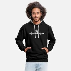 'Herzschlag Krankenwagen Notarzt Rettungssanitäter' Unisex Hoodie Zweifarbig | Spreadshirt