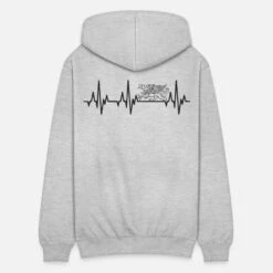 'Herzschlag Rostock Greif - In Schwarz - Design' Unisex Kapuzenjacke | Spreadshirt