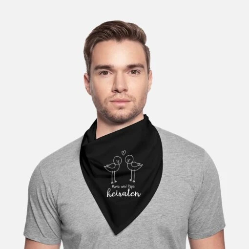 'Hochzeit Ankündigung Kinder Eltern' Bandana | Spreadshirt -Stedman Geschaft hochzeit ankuendigung kinder eltern bandana