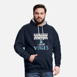 'I Hear Voices - Choir Director Conductor Music' Unisex Hoodie Zweifarbig | Spreadshirt -Stedman Geschaft i hear voices choir director conductor music unisex hoodie zweifarbig 2