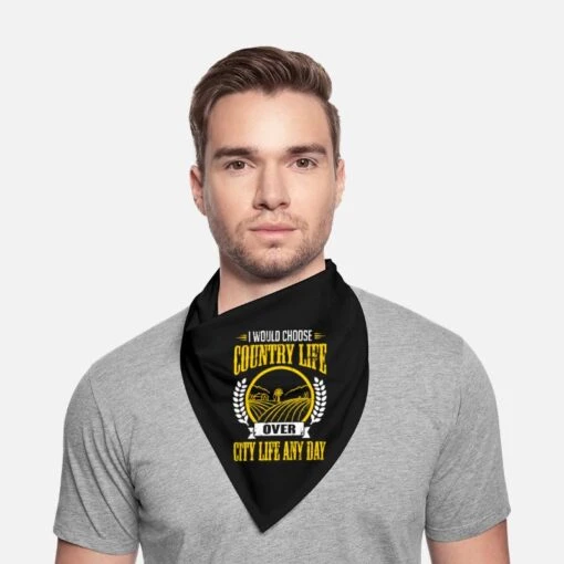'I Would Choose Country Life Any Day' Bandana | Spreadshirt -Stedman Geschaft i would choose country life any day bandana