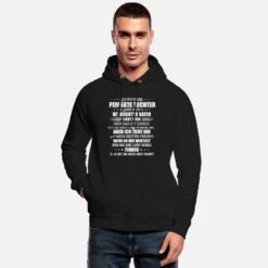 'Ich Bin Keine Perfekte Tochter Aber Mein Vater' Unisex Bio Hoodie | Spreadshirt