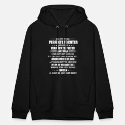 'Ich Bin Keine Perfekte Tochter Aber Mein Vater' Unisex Bio Hoodie | Spreadshirt -Stedman Geschaft ich bin keine perfekte tochter aber mein vater unisex bio hoodie 6