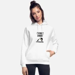 'I'm Not Short I'm Penguin Size' Unisex Bio Hoodie | Spreadshirt -Stedman Geschaft im not short im penguin size unisex bio hoodie 2