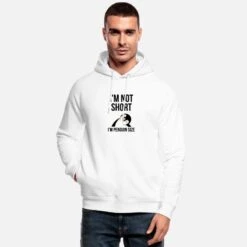 'I'm Not Short I'm Penguin Size' Unisex Bio Hoodie | Spreadshirt