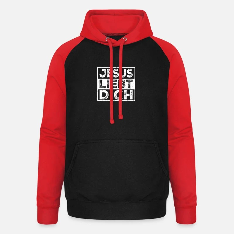 'Jesus Liebt Dich Kirche Bibel' Unisex Baseball Hoodie | Spreadshirt 9 'Jesus Liebt Dich Kirche Bibel' Unisex Baseball Hoodie | Spreadshirt – Bild 9