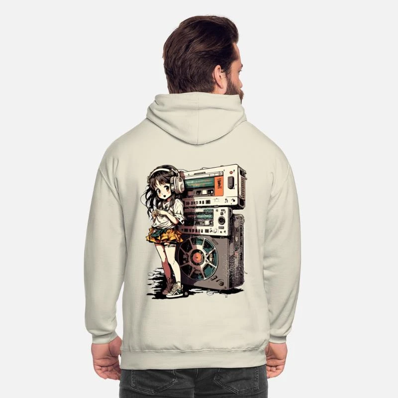 'Kassettenrekorder Anime Sticker Reel To Reel' Unisex Hoodie | Spreadshirt 6 'Kassettenrekorder Anime Sticker Reel To Reel' Unisex Hoodie | Spreadshirt – Bild 6