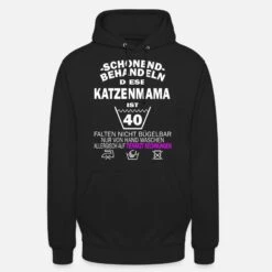 'Katzenmama 40. Geburtstag Schonend Behandeln' Unisex Hoodie | Spreadshirt -Stedman Geschaft katzenmama 40 geburtstag schonend behandeln unisex hoodie 8