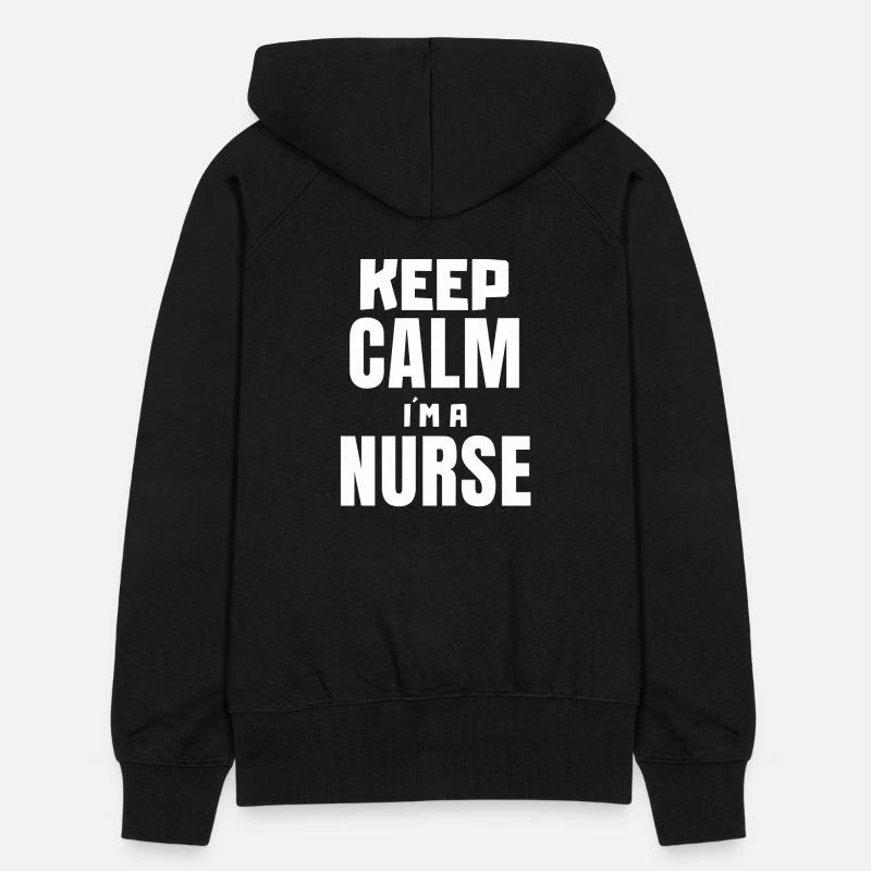 'Keep Calm I Am A Nurse' Frauen Premium Kapuzenjacke | Spreadshirt 6 'Keep Calm I Am A Nurse' Frauen Premium Kapuzenjacke | Spreadshirt – Bild 6