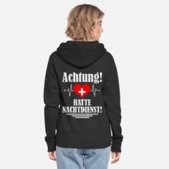 'Krankenschwester Nachtdienst Herz EKG Geschenk' Frauen Premium Kapuzenjacke | Spreadshirt -Stedman Geschaft krankenschwester nachtdienst herz ekg geschenk frauen premium kapuzenjacke 2