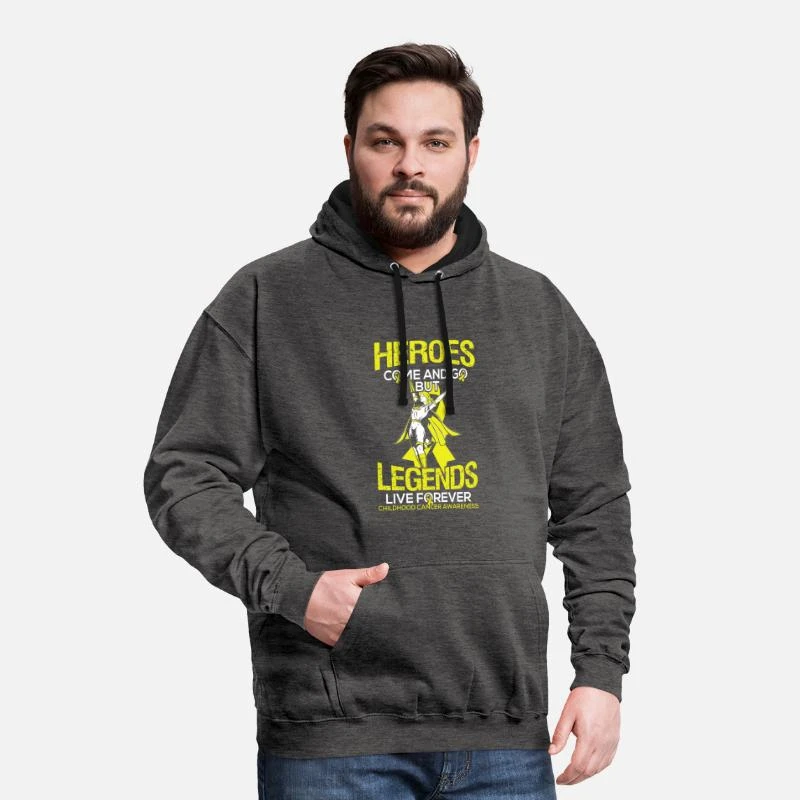 'Krebs Besiegt Geschenk Für Kinder Überlebender' Unisex Hoodie Zweifarbig | Spreadshirt 3 'Krebs Besiegt Geschenk Für Kinder Überlebender' Unisex Hoodie Zweifarbig | Spreadshirt – Bild 3