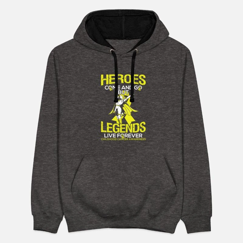 'Krebs Besiegt Geschenk Für Kinder Überlebender' Unisex Hoodie Zweifarbig | Spreadshirt 7 'Krebs Besiegt Geschenk Für Kinder Überlebender' Unisex Hoodie Zweifarbig | Spreadshirt – Bild 7