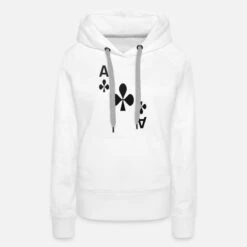 'Kreuz Ass Spielkarte Karten Spiel Kostüm Shirt' Frauen Premium Hoodie | Spreadshirt -Stedman Geschaft kreuz ass spielkarte karten spiel kostuem shirt frauen premium hoodie 8