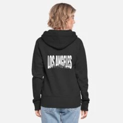 'Los Angeles' Frauen Premium Kapuzenjacke | Spreadshirt -Stedman Geschaft los angeles frauen premium kapuzenjacke 2