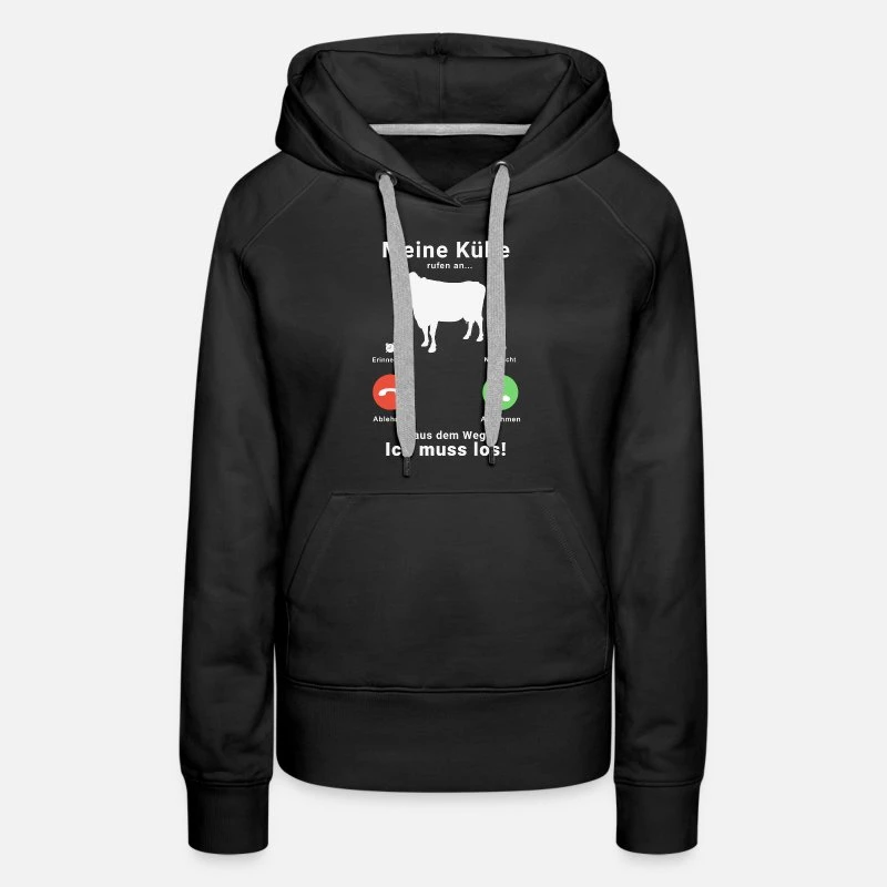 'Meine Kühe Rufen An - Bauer Landwirt Tiere' Frauen Premium Hoodie | Spreadshirt 9 'Meine Kühe Rufen An - Bauer Landwirt Tiere' Frauen Premium Hoodie | Spreadshirt – Bild 9
