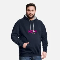 Stedman Geschaft -Stedman Geschaft moin moewe pink urlaub im norden unisex hoodie zweifarbig 1