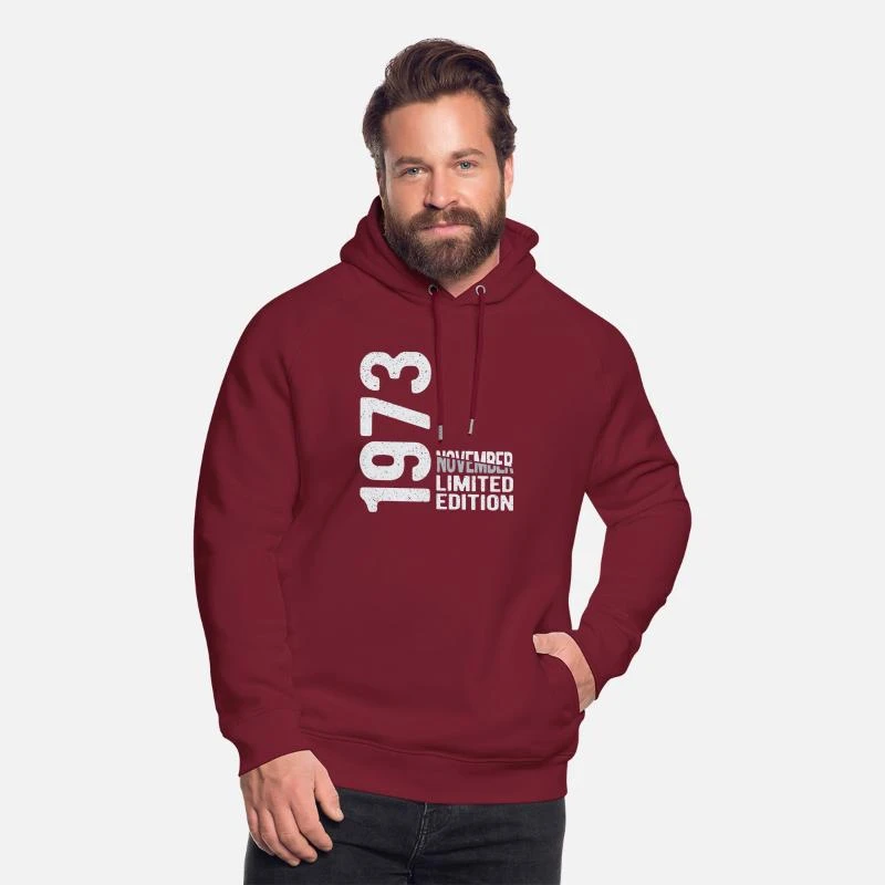 'November 1973 Limited Edition Jahrgang Geburtsjahr' Unisex Bio Hoodie | Spreadshirt 5 'November 1973 Limited Edition Jahrgang Geburtsjahr' Unisex Bio Hoodie | Spreadshirt – Bild 5