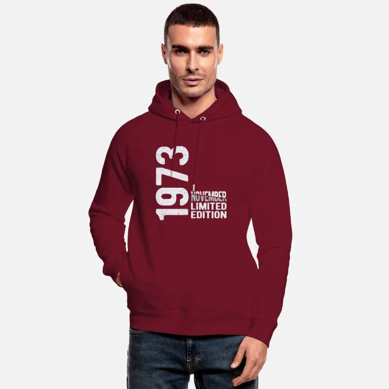 'November 1973 Limited Edition Jahrgang Geburtsjahr' Unisex Bio Hoodie | Spreadshirt 1 'November 1973 Limited Edition Jahrgang Geburtsjahr' Unisex Bio Hoodie | Spreadshirt