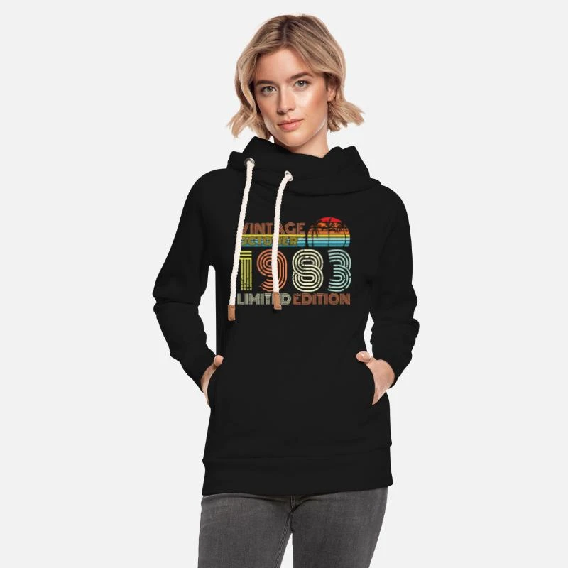 'Oktober 1983 Jahrgang Geschenk' Unisex Schalkragen Hoodie | Spreadshirt 3 'Oktober 1983 Jahrgang Geschenk' Unisex Schalkragen Hoodie | Spreadshirt – Bild 3