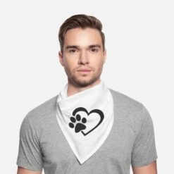 'Pfotenherz' Bandana | Spreadshirt
