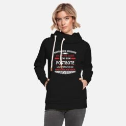 'POSTBOTE' Unisex Schalkragen Hoodie | Spreadshirt -Stedman Geschaft postbote unisex schalkragen hoodie 2