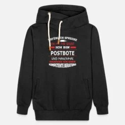 'POSTBOTE' Unisex Schalkragen Hoodie | Spreadshirt -Stedman Geschaft postbote unisex schalkragen hoodie 4