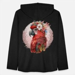 'Red Scarlet Macaw Flower Crown Parrot Watercolor B' Unisex Kapuzen-Sweatshirt | Spreadshirt -Stedman Geschaft red scarlet macaw flower crown parrot watercolor b unisex kapuzen sweatshirt 7