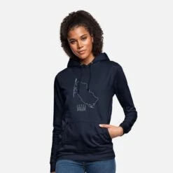 'Sankt Peter-Ording Umriss Weiss' Frauen Hoodie | Spreadshirt