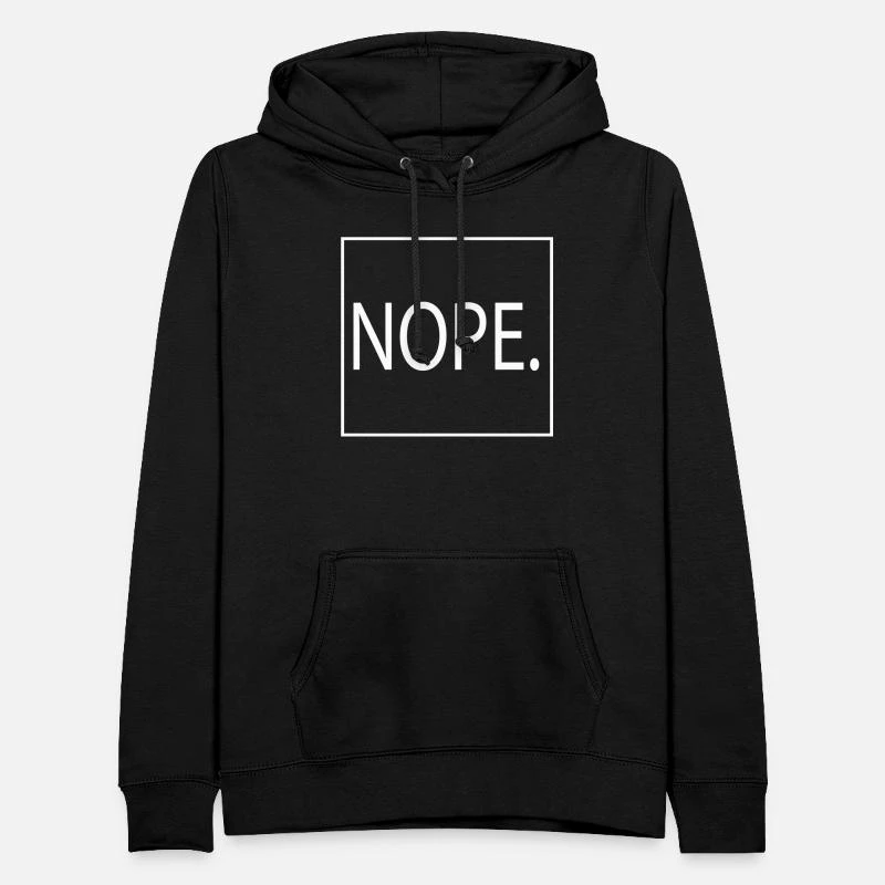 'Schlichter "NOPE." Pullover' Frauen Hoodie | Spreadshirt 3 'Schlichter "NOPE." Pullover' Frauen Hoodie | Spreadshirt – Bild 3
