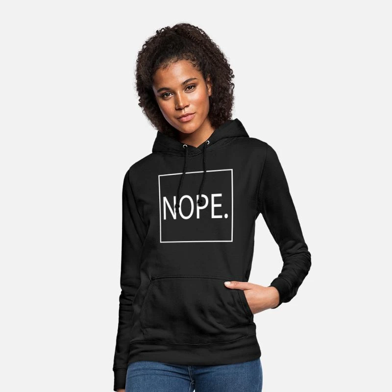 'Schlichter "NOPE." Pullover' Frauen Hoodie | Spreadshirt 1 'Schlichter "NOPE." Pullover' Frauen Hoodie | Spreadshirt