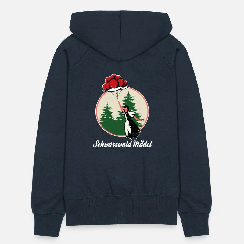 'Schwarzwald Mädel,Bollenhut,Tracht Luftballon,FUN' Frauen Premium Kapuzenjacke | Spreadshirt 6 'Schwarzwald Mädel,Bollenhut,Tracht Luftballon,FUN' Frauen Premium Kapuzenjacke | Spreadshirt – Bild 6