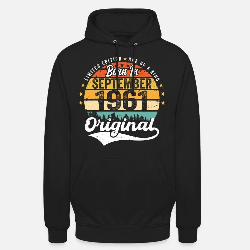 'September 1961 Jubiläum 1961 September' Unisex Hoodie | Spreadshirt 9 'September 1961 Jubiläum 1961 September' Unisex Hoodie | Spreadshirt – Bild 9